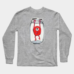 Red Monster in a Jar Escape Long Sleeve T-Shirt